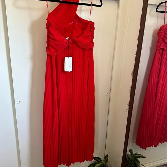 Reiss roya halter neck pleated midi dressFINAL PRICENO OFFERS